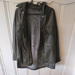 Zara Buttery Soft Faux Leather Jacket